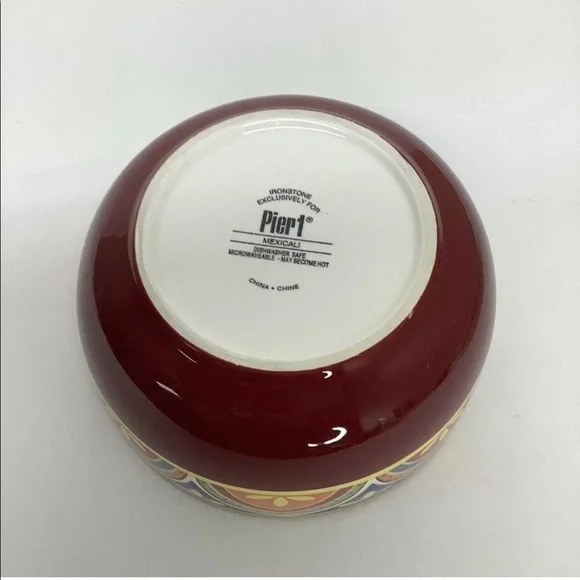 Pier 1 Mexicali Print Bowl - Picture 3 of 4